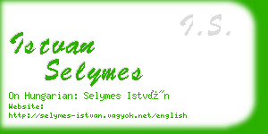 istvan selymes business card